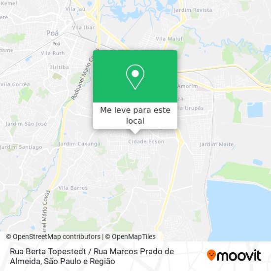 Rua Berta Topestedt / Rua Marcos Prado de Almeida mapa