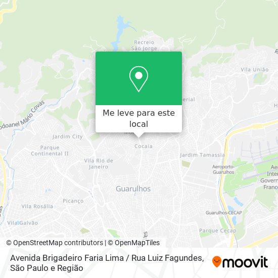 Avenida Brigadeiro Faria Lima / Rua Luiz Fagundes mapa