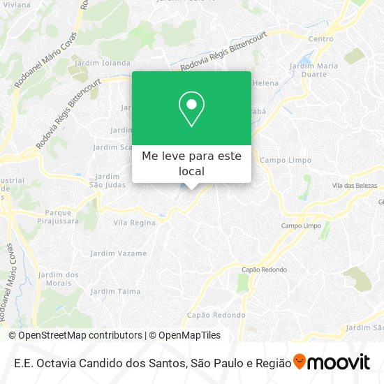 E.E. Octavia Candido dos Santos mapa