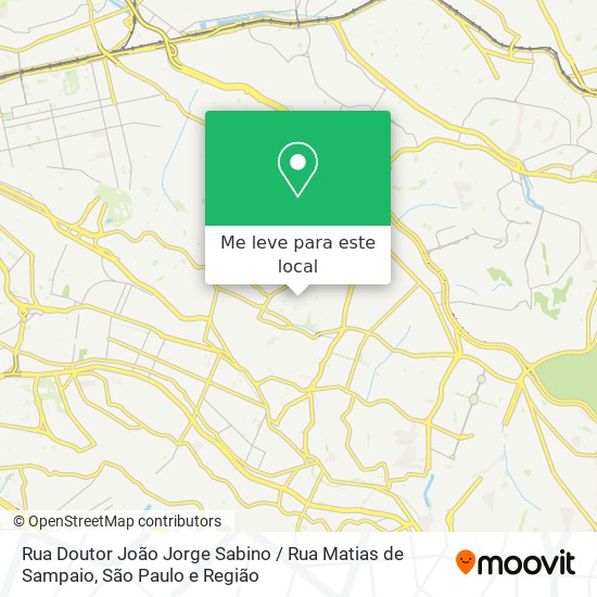 Rua Doutor João Jorge Sabino / Rua Matias de Sampaio mapa