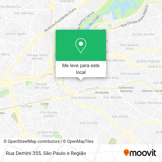 Rua Demini 355 mapa