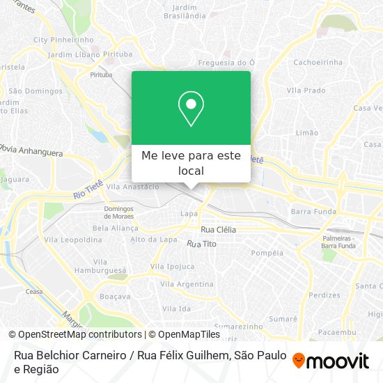 Rua Belchior Carneiro / Rua Félix Guilhem mapa