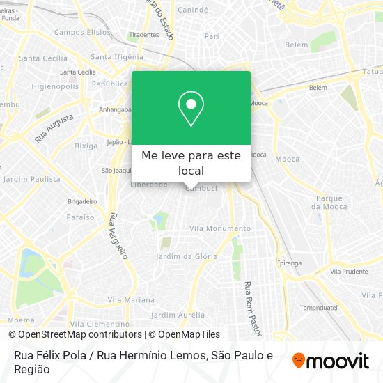 Rua Félix Pola / Rua Hermínio Lemos mapa