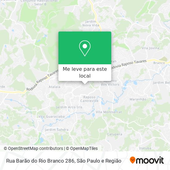 Rua Barão do Rio Branco 286 mapa