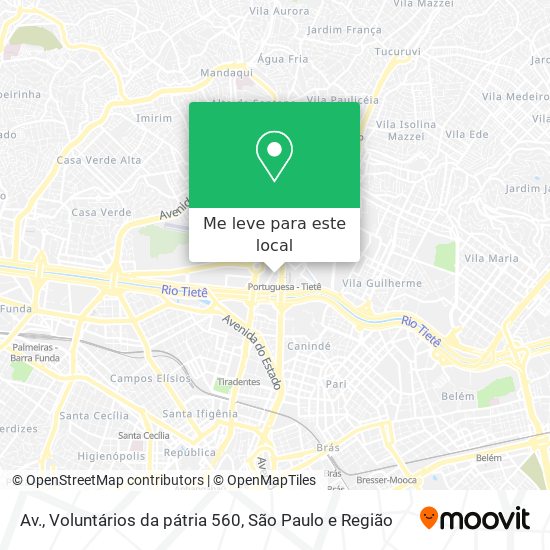 Av., Voluntários da pátria 560 mapa