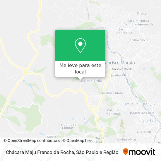 Chácara Maju Franco da Rocha mapa