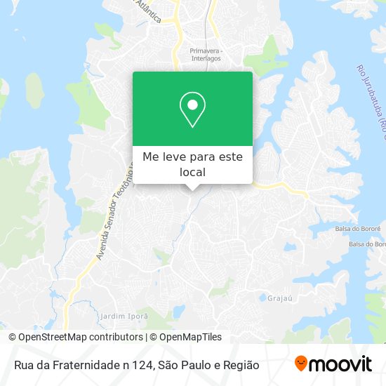 Rua da Fraternidade n 124 mapa