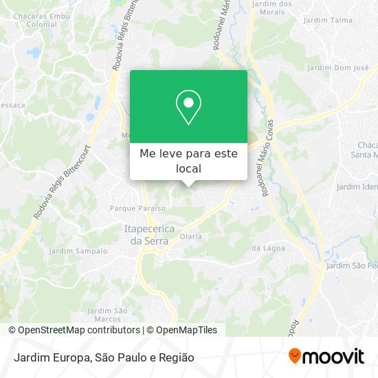 Jardim Europa mapa