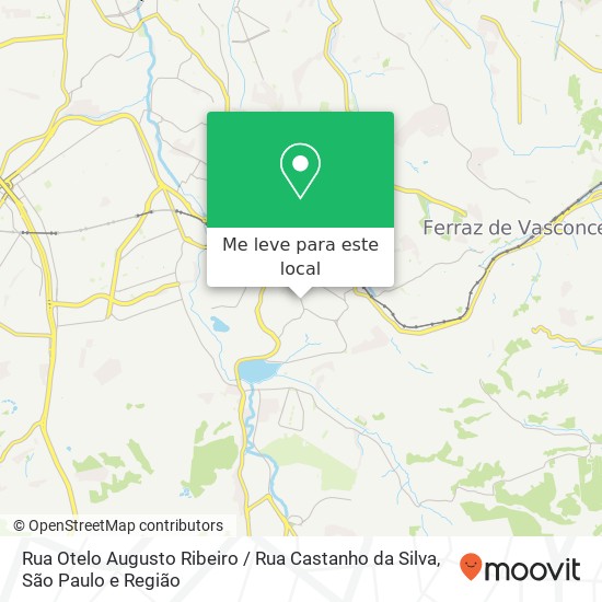 Rua Otelo Augusto Ribeiro / Rua Castanho da Silva mapa