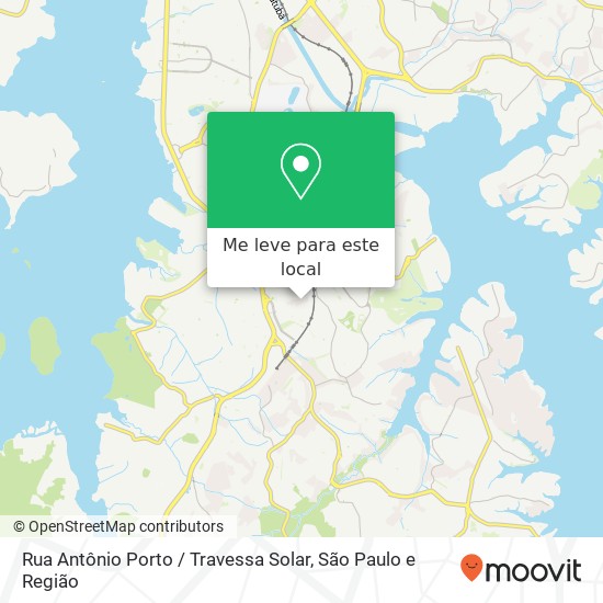 Rua Antônio Porto / Travessa Solar mapa