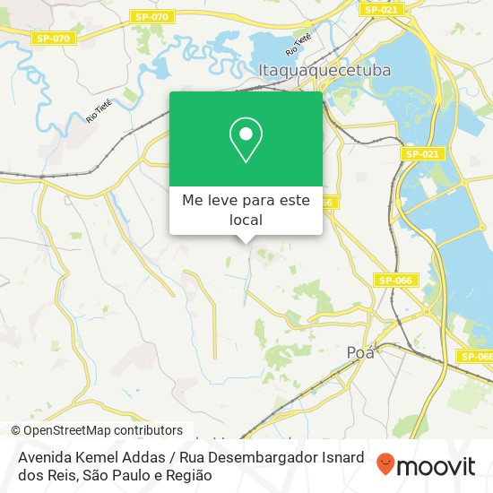 Avenida Kemel Addas / Rua Desembargador Isnard dos Reis mapa