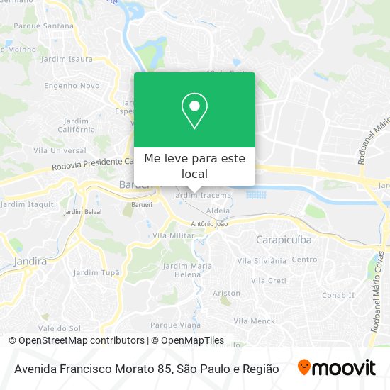Avenida Francisco Morato 85 mapa