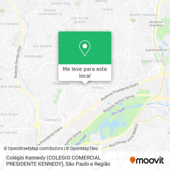 Colégio Kennedy (COLEGIO COMERCIAL PRESIDENTE KENNEDY) mapa