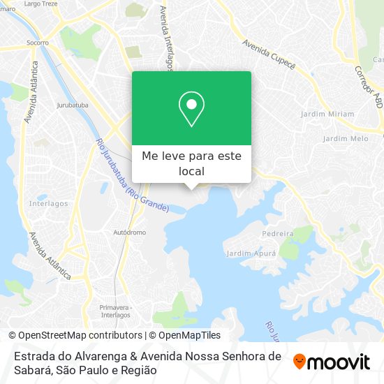 Estrada do Alvarenga & Avenida Nossa Senhora de Sabará mapa