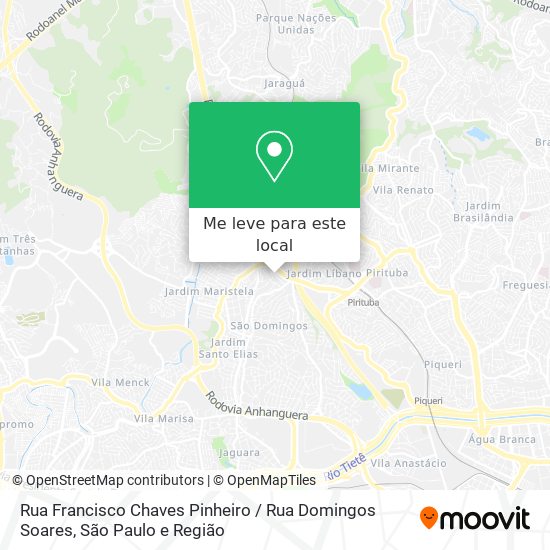 Rua Francisco Chaves Pinheiro / Rua Domingos Soares mapa