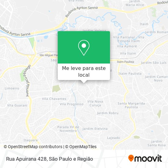 Rua Apuirana 428 mapa