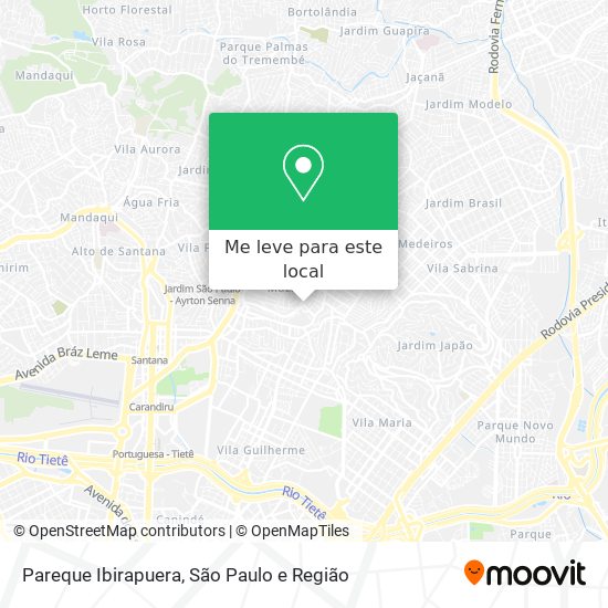 Pareque Ibirapuera mapa