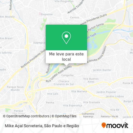 Mike Açaí Sorveteria mapa