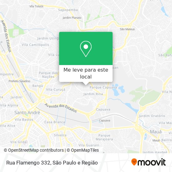 Rua Flamengo 332 mapa