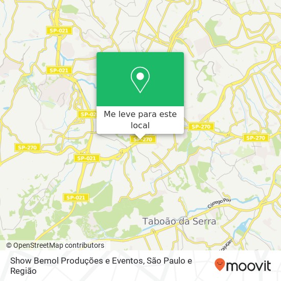 Show Bemol Produções e Eventos mapa