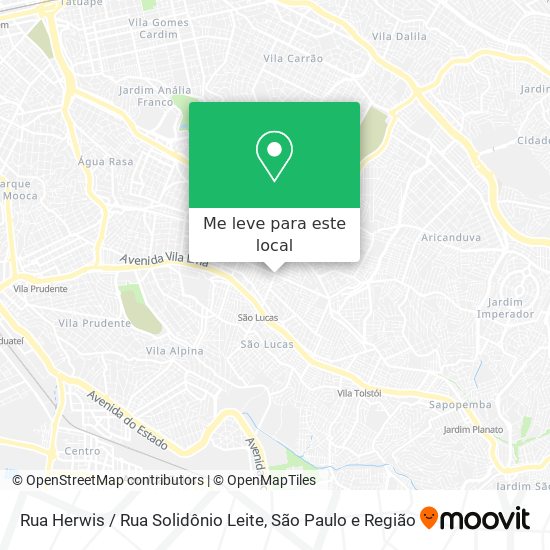 Rua Herwis / Rua Solidônio Leite mapa