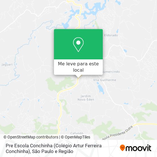 Pre Escola Conchinha (Colégio Artur Ferreira Conchinha) mapa