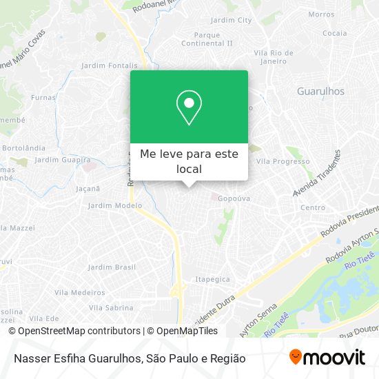 Nasser Esfiha Guarulhos mapa
