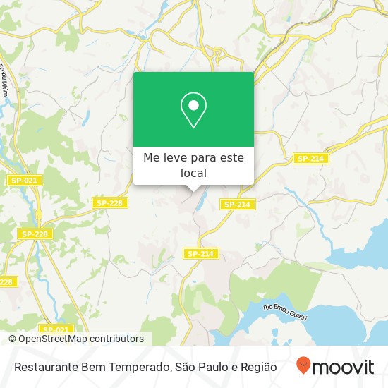 Restaurante Bem Temperado mapa