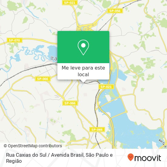 Rua Caxias do Sul / Avenida Brasil mapa