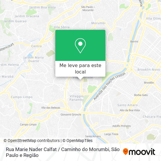 Rua Marie Nader Calfat / Caminho do Morumbi mapa