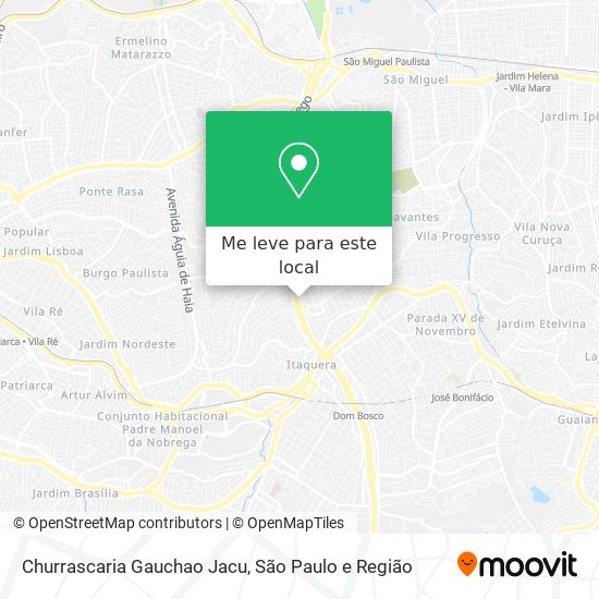 Churrascaria Gauchao Jacu mapa
