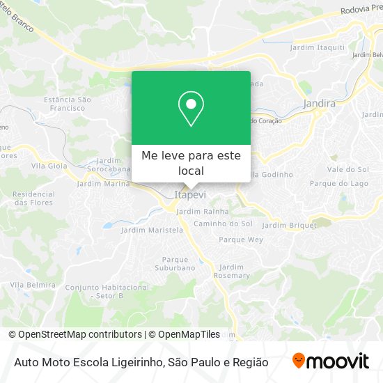 Auto Moto Escola Ligeirinho mapa
