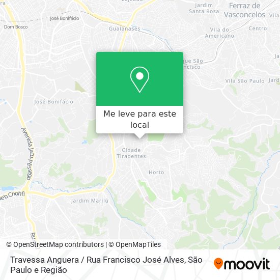 Travessa Anguera / Rua Francisco José Alves mapa