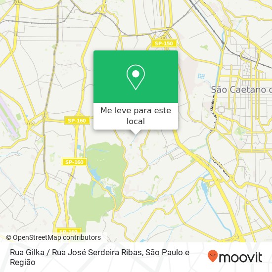 Rua Gilka / Rua José Serdeira Ribas mapa