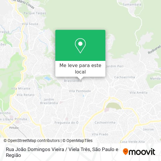 Rua João Domingos Vieira / Viela Três mapa