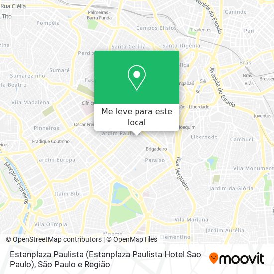 Estanplaza Paulista (Estanplaza Paulista Hotel Sao Paulo) mapa