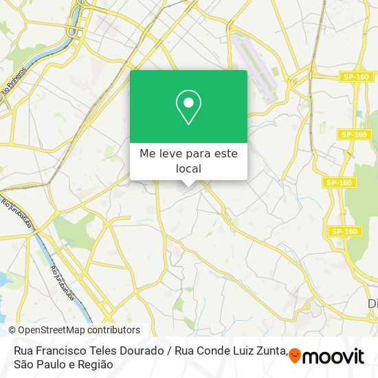 Rua Francisco Teles Dourado / Rua Conde Luiz Zunta mapa