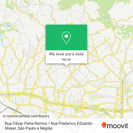 Rua César Pena Ramos / Rua Frederico Eduardo Mayer mapa