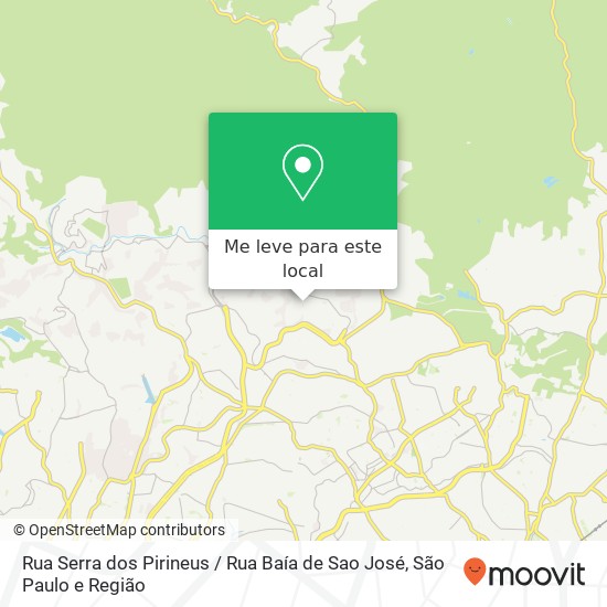 Rua Serra dos Pirineus / Rua Baía de Sao José mapa