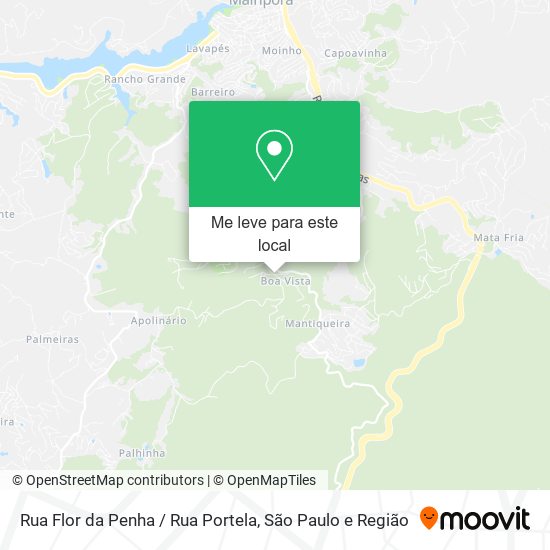 Rua Flor da Penha / Rua Portela mapa