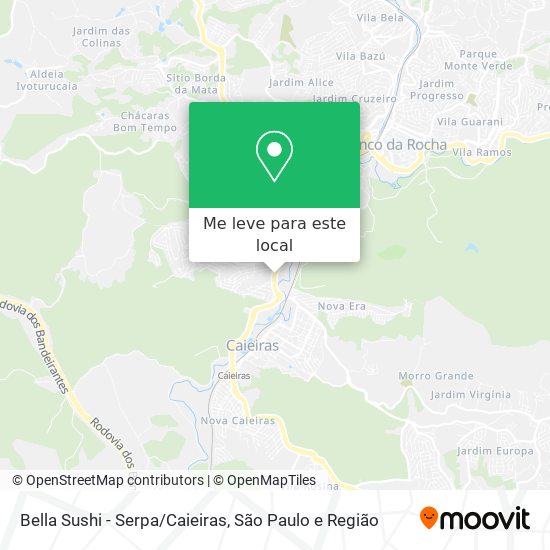 Bella Sushi - Serpa/Caieiras mapa
