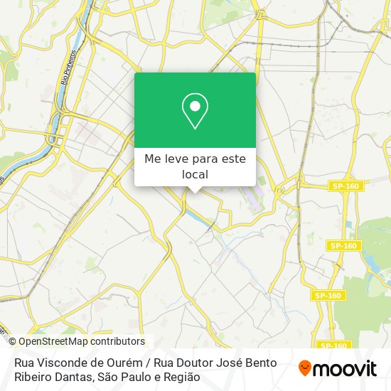 Rua Visconde de Ourém / Rua Doutor José Bento Ribeiro Dantas mapa
