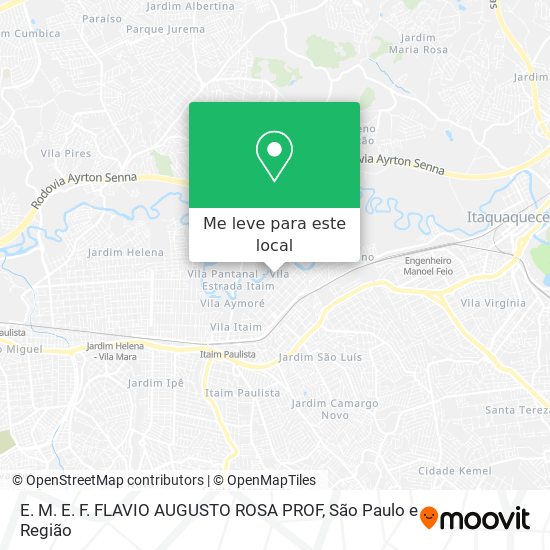 E. M. E. F. FLAVIO AUGUSTO ROSA PROF mapa