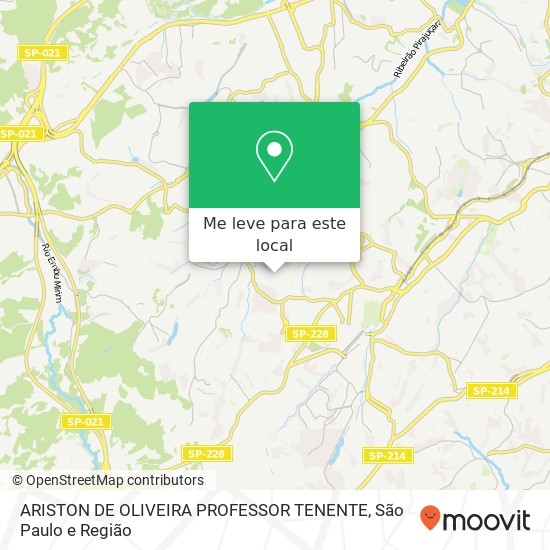 ARISTON DE OLIVEIRA PROFESSOR TENENTE mapa