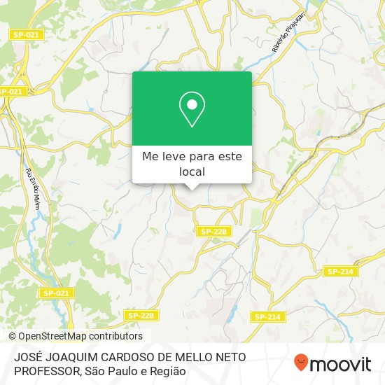 JOSÉ JOAQUIM CARDOSO DE MELLO NETO PROFESSOR mapa