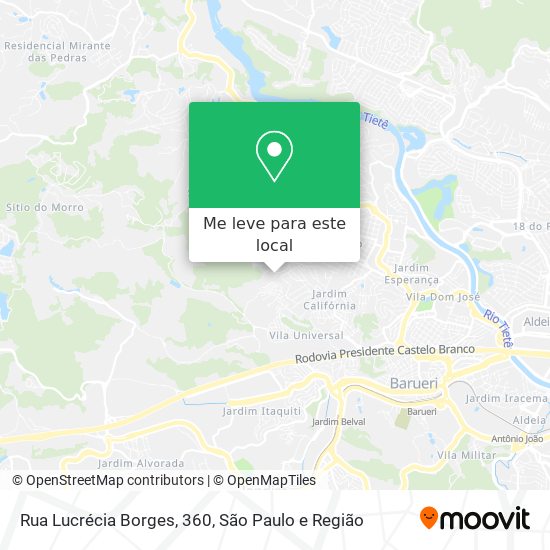 Rua Lucrécia Borges, 360 mapa