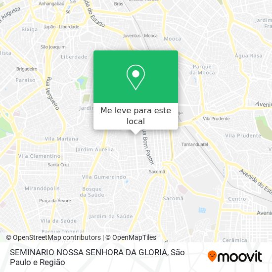 SEMINARIO NOSSA SENHORA DA GLORIA mapa