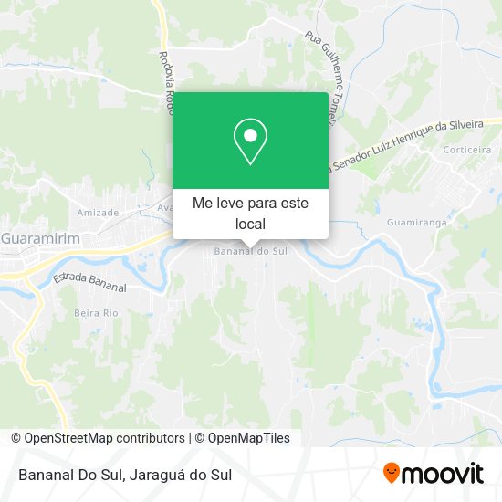 Bananal Do Sul mapa