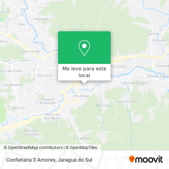 Confeitaria 3 Amores mapa