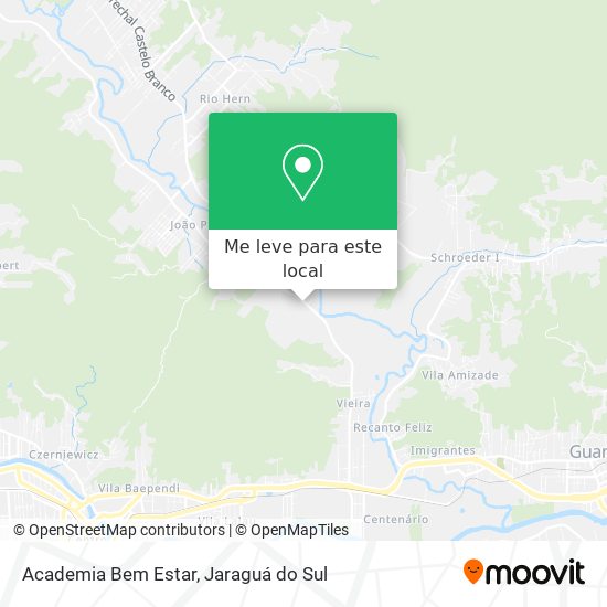 Academia Bem Estar mapa